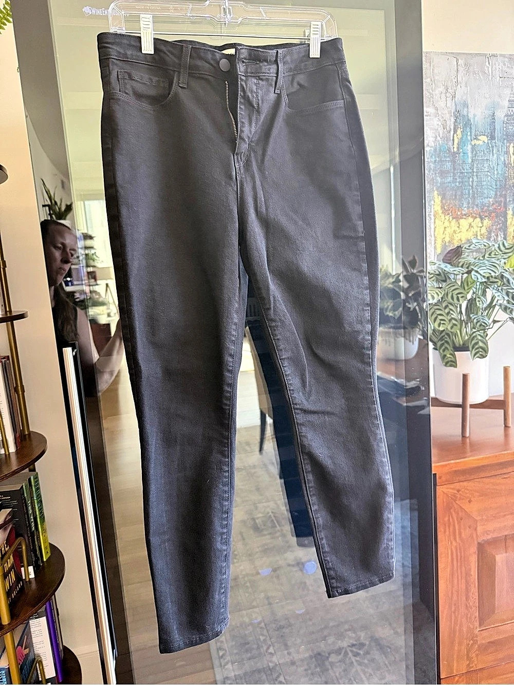 L'AGENCE Margot High Rise Skinny Jean Jeans Waist 30 Black